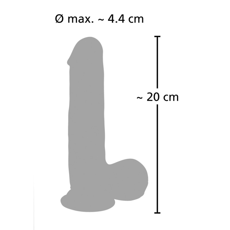 Wibrator jak penis pulsujący przyssawka 20cm 8tryb